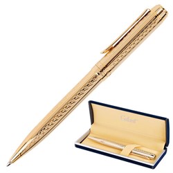Ручка подарочная шариковая GALANT "Graven Gold", корпус золотистый с гравировкой, золотистые детали, пишущий узел 0,7 мм, синяя, 140466 - фото 11018809