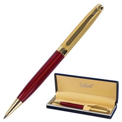 Ручка подарочная шариковая GALANT "Bremen", корпус бордовый с золотистым, золотистые детали, пишущий узел 0,7 мм, синяя, 141010 - фото 11019184