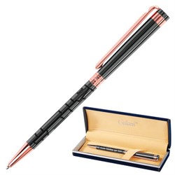 Ручка подарочная шариковая GALANT "Vitznau", корпус серый, золотистые детали, пишущий узел 0,7 мм, синяя, 141664 - фото 11020671