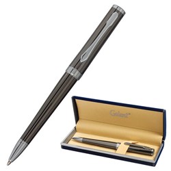 Ручка подарочная шариковая GALANT "PASTOSO", корпус оружейный металл, детали хром, узел 0,7 мм, синяя, 143516 - фото 11026587