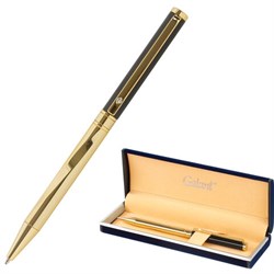 Ручка подарочная шариковая GALANT "ALLUSION", корпус черный/золотой, детали золотистые, узел 0,7 мм, синяя, 143522 - фото 11026647