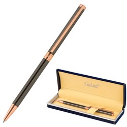 Ручка подарочная шариковая GALANT "ASTRON BRONZE", корпус металлический, детали розовое золото, узел 0,7 мм, синяя, 143524 - фото 11026671