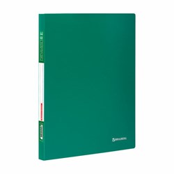 Папка 40 вкладышей BRAUBERG "Office", зеленая, 0,6 мм, 222633 - фото 11051919