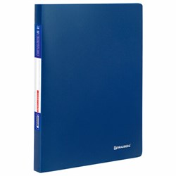 Папка 60 вкладышей BRAUBERG "Office", синяя, 0,6 мм, 222636 - фото 11051935