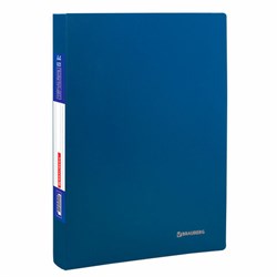 Папка 100 вкладышей BRAUBERG "Office", синяя, 0,8 мм, 222640 - фото 11051959