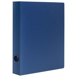 Папка на 2 кольцах STAFF, 40 мм, синяя, до 300 листов, 0,5 мм, 225720 - фото 11055952