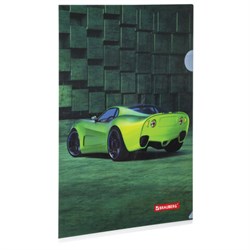 Папка-уголок BRAUBERG "SPORT CAR", А4, 150 мкм, цветная печать, 228044 - фото 11061307