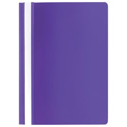 Скоросшиватель пластиковый STAFF, А4, 100/120 мкм, фиолетовый, 229237 - фото 11066586