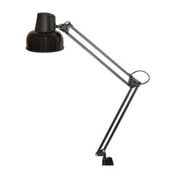 Настольная лампа светильник Бета на струбцине, цоколь Е27, чёрный - фото 11074108