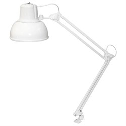 Настольная лампа светильник Бета-К на струбцине, цоколь Е27, белый - фото 11075894