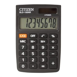 Калькулятор карманный CITIZEN SLD-100NR (90х60 мм), 8 разрядов, двойное питание - фото 11080132