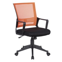 Кресло BRABIX " Balance MG-320", с подлокотниками, комбинированное черное/оранжевое, 531832 - фото 11113452