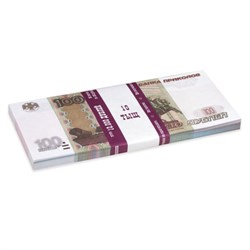 Деньги шуточные "100 рублей", упаковка с европодвесом, AD0000094 - фото 11117660