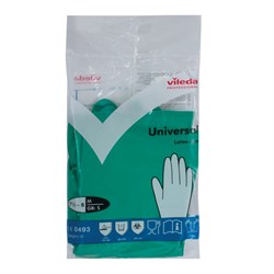 Перчатки хозяйственные нитриловые VILEDA, универсальные, антиаллергенные, размер M (средний), зеленые, 100801 - фото 11122854
