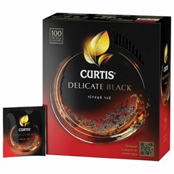 Чай CURTIS "Delicate Black" черный, 100 пакетиков в конвертах по 1,7 г, 101014 - фото 11135054