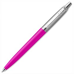Ручка шариковая PARKER "Jotter Orig Magenta", корпус розовый, нержавеющая сталь, блистер, синяя, 2075996 - фото 11301626