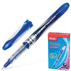 Ручка-роллер BEIFA (Бэйфа) "A Plus", СИНЯЯ, корпус с печатью, узел 0,5 мм, линия письма 0,33 мм, RX302602-BL - фото 11386631