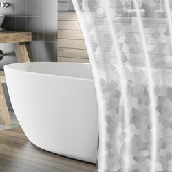 Штора для ванной комнаты CRYSTAL WALL с 3D-эффектом водонепроницаемая, 180х180 см, LAIMA HOME, 608451 - фото 11748919