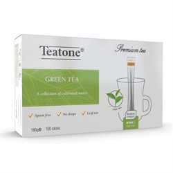 Чай TEATONE зеленый, 100 стиков по 1,8 г, 1241 - фото 11765950