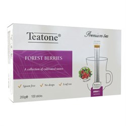Чай TEATONE фруктовый со вкусом лесных ягод, 100 стиков по 2 г, 1257 - фото 11765972