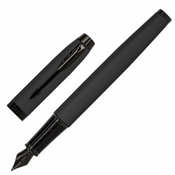 Ручка перьевая PARKER "IM Achromatic Black BT", черный матовый, нержавеющая сталь, синяя, 2127741 - фото 13102700