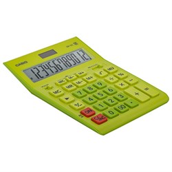 Калькулятор настольный CASIO GR-12С-GN (210х155 мм), 12 разрядов, двойное питание, САЛАТОВЫЙ, GR-12C-GN-W-EP - фото 13110536