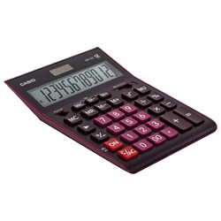 Калькулятор настольный CASIO GR-12С-WR (210х155 мм), 12 разрядов, двойное питание, БОРДОВЫЙ, GR-12C-WR-W-EP - фото 13110543