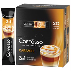 Кофе растворимый порционный COFFESSO &quot;3 в 1 Caramel&quot;, пакетик 15 г, 102149