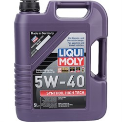 Синтетическое моторное масло LIQUI MOLY Synthoil High Tech 5W-40 SN A3/B4 - фото 13297746