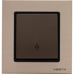 Реверсивный выключатель Vesta Electric Exclusive Champagne Metallic - фото 13315327