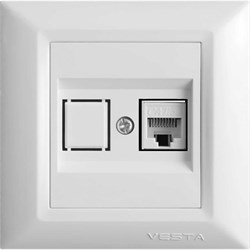 Розетка для сетевого кабеля Vesta Electric Roma - фото 13320102