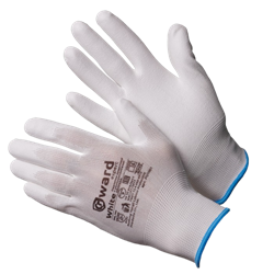 Перчатки Gward нейлоновые с полиуретановым покрытием, белый, PU1001 - фото 13321340