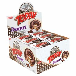 Кекс TODAY "Donut", со вкусом какао, ТУРЦИЯ, 24 штуки по 40 г в шоу-боксе, 1368 - фото 13332495