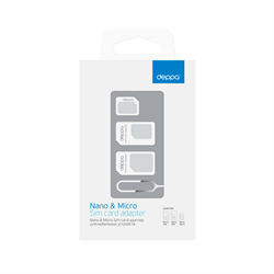 Nano&micro sim card адаптер для мобильных устройств, Deppa - фото 13366192