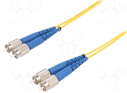 Optical FC cable, LC-LC, MM-50/125, Duplex, LSZH, O.D.=1.8mm2, 1 Meter - фото 13370318