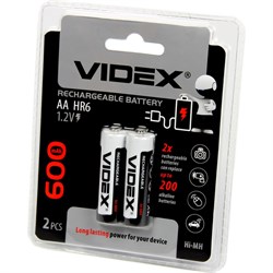 Пальчиковый аккумулятор Videx VID-HR6-600 - фото 13381281