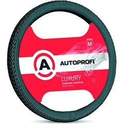 Оплетка руля AUTOPROFI AP-810 BK M - фото 13389894