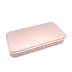 Пенал пластиковый BRAUBERG, пастельный розовый, наклейки в комплекте, 21х9х3 см, 272271 - фото 13492441