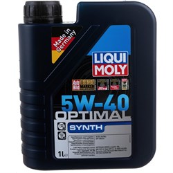 Синтетическое моторное масло LIQUI MOLY Optimal Synth 5W-40 SN/CF;A3/B4 - фото 13495352