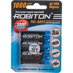 Аккумулятор Robiton 1000MHAA-4 - фото 13515209