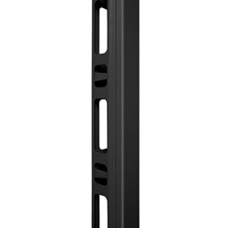 Металлический вертикальный кабельный органайзер в шкаф 2U Cabeus SH-05C42-BK - фото 13524842