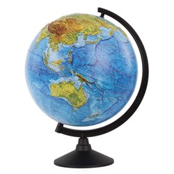 Глобус физический Globen Классик, диаметр 320 мм рельефный, К013200219 - фото 13555183