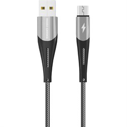Дата-кабель для micro USB More Choice K41Sm Silver Black - фото 13556054