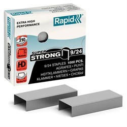 Скобы для степлера RAPID HD210 "Super Strong" №9/24, 1000 штук, до 210 листов, 24871800 - фото 13564024