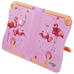 Подставка для книг и учебников BRAUBERG KIDS "Flamingo", регулируемый наклон, ABS-пластик, 238061 - фото 13595021