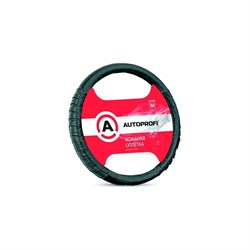 Оплетка руля AUTOPROFI AP-470 BK M - фото 13624573