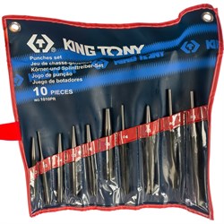 Набор выколоток, бородков, кернеров KING TONY 1010PR - фото 15662511
