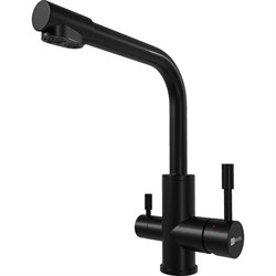 Смеситель для кухни Lemark Эксперт с подключением к фильтру питьевой воды, черный - фото 15835169