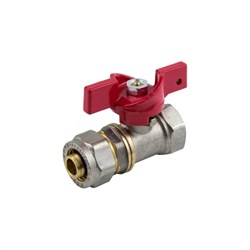 Обжимной кран шаровой для металлопластиковых труб Millennium KBFC1216 - фото 16542212