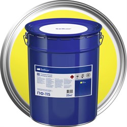 Эмаль Selkor ПФ-115 желтая 25 кг - фото 16550821